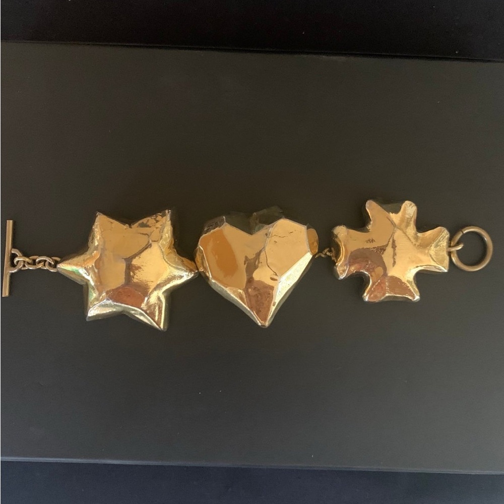 Vintage Christian Lacroix Gold Statement Bracelet